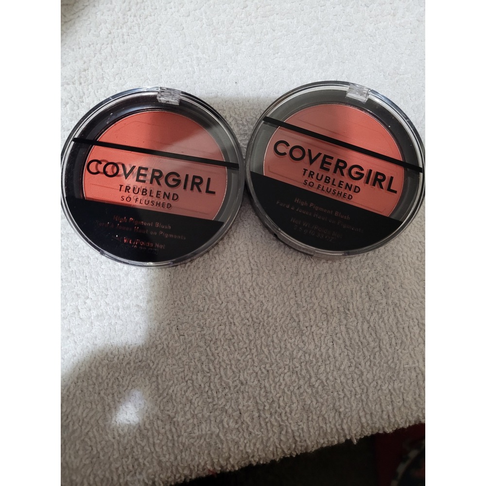 Covergirl Blush Women 0.33oz Coral New 2pk TruBlend So Flushed 345 Hot Frenzy